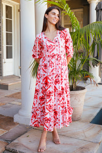 Shimona Dress Maruka Red