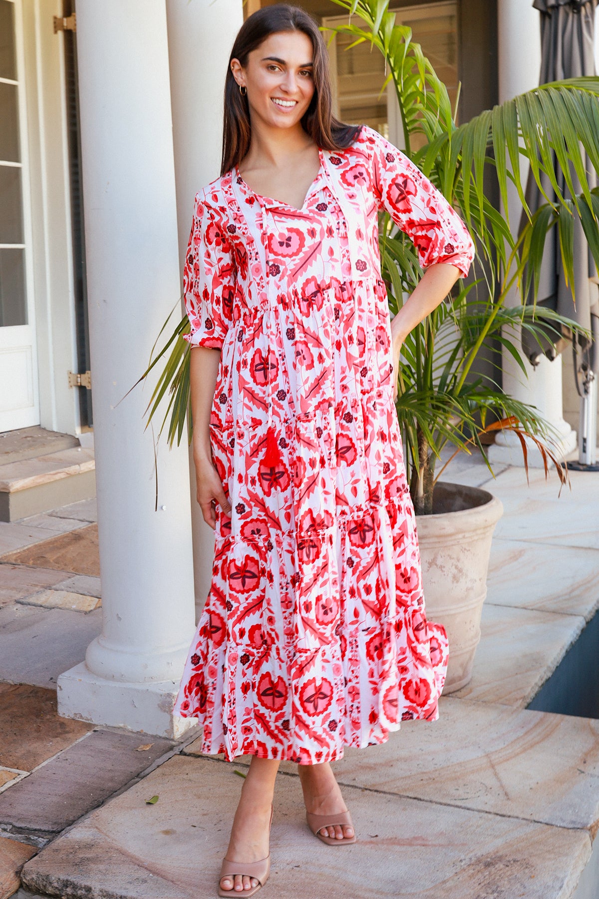 Shimona Dress Maruka Red