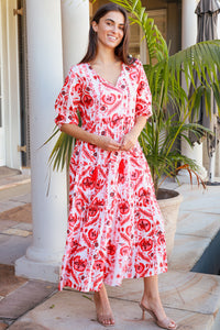 Shimona Dress Maruka Red