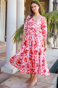 Shimona Dress Maruka Red