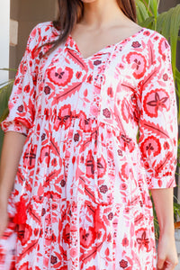 Shimona Dress Maruka Red