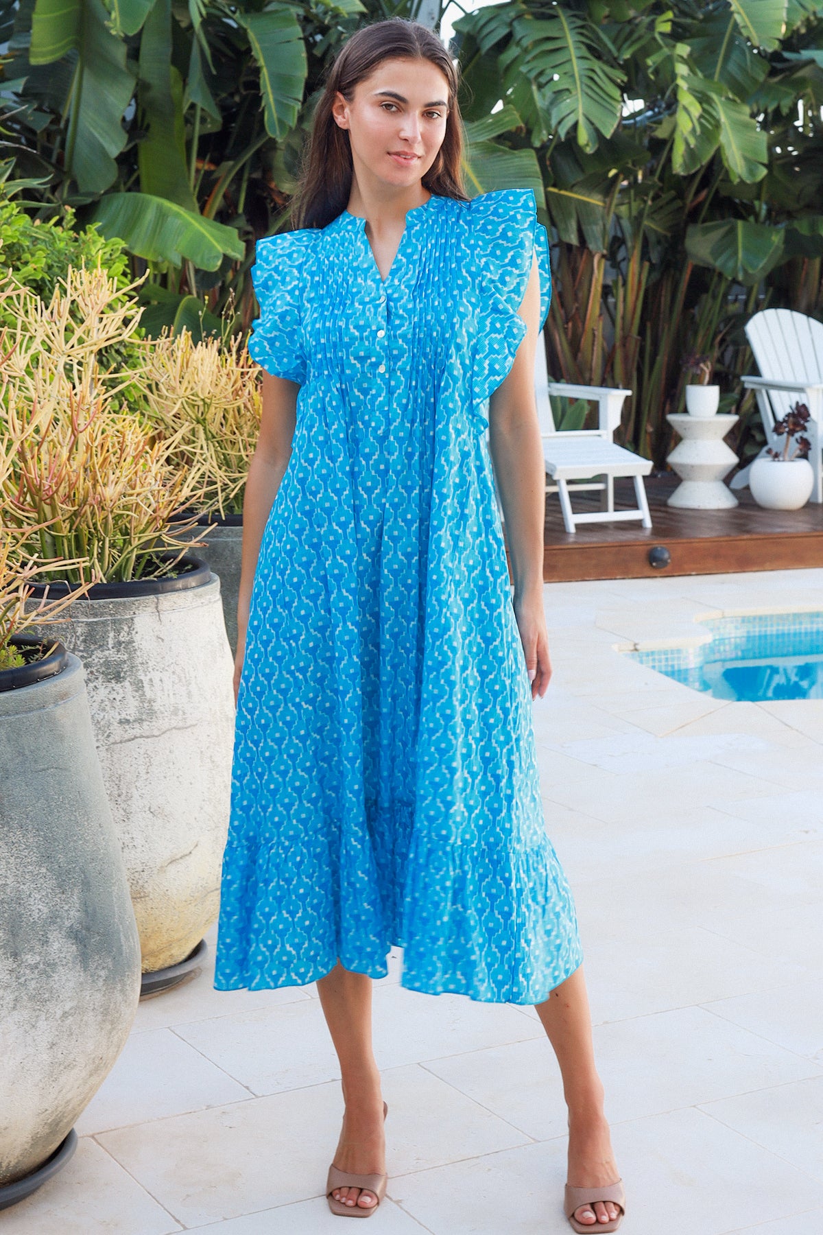 Marcia Dress Doozy Blue