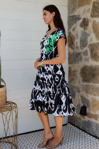 Trixie Dress Ford Ikat Black