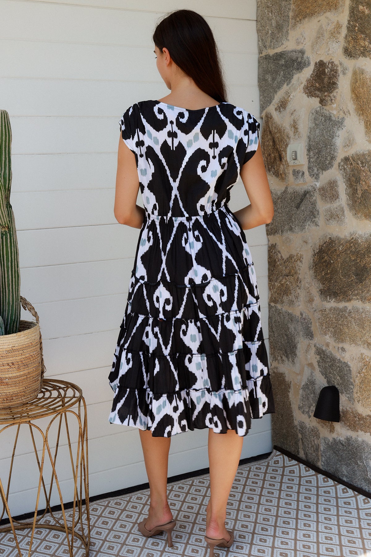 Trixie Dress Ford Ikat Black
