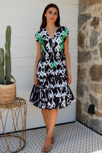 Trixie Dress Ford Ikat Black