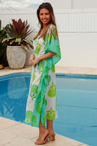 Nyla Kaftan Britannia Lime