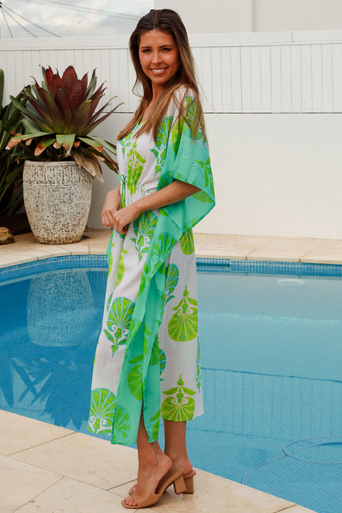 Nyla Kaftan Britannia Lime