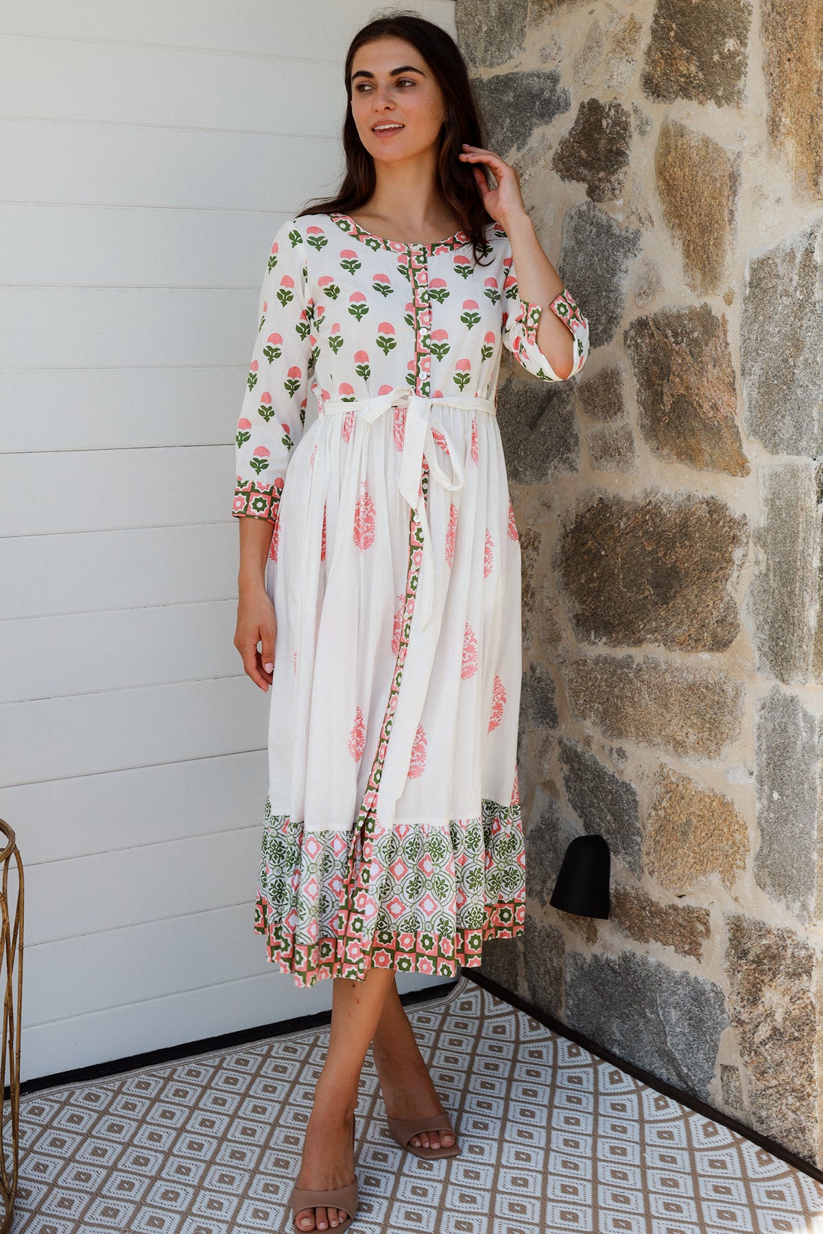 Lokrum Dress Coral Mix