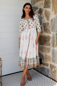 Lokrum Dress Coral Mix