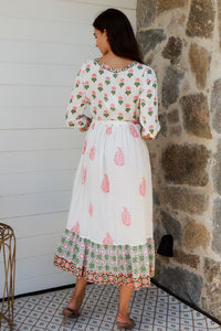 Lokrum Dress Coral Mix