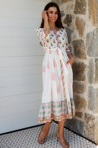 Lokrum Dress Coral Mix