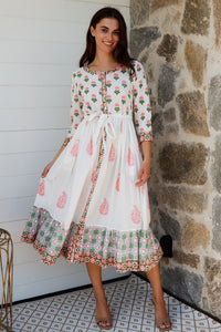 Lokrum Dress Coral Mix