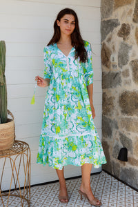 Mahale Dress Cornelia Lime