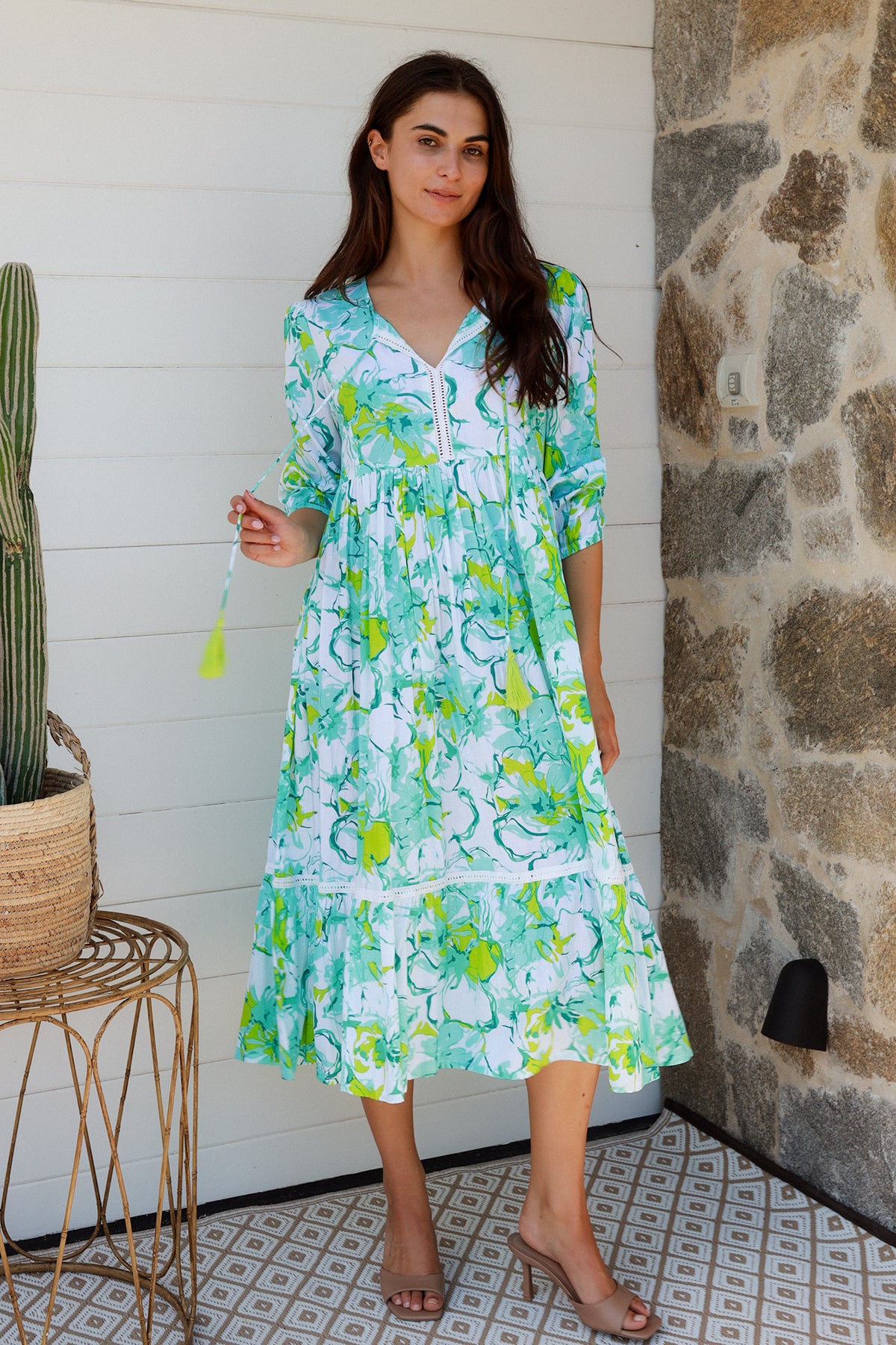 Mahale Dress Cornelia Lime