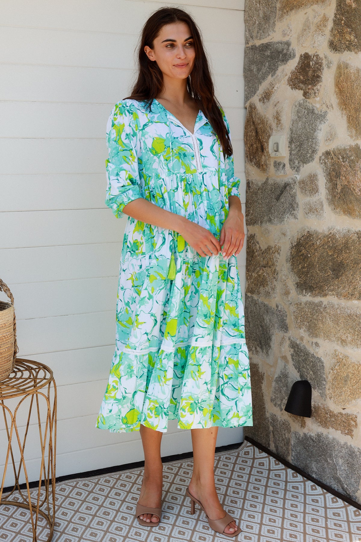 Mahale Dress Cornelia Lime