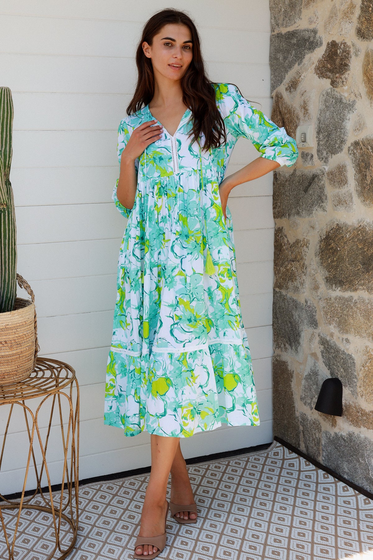 Mahale Dress Cornelia Lime