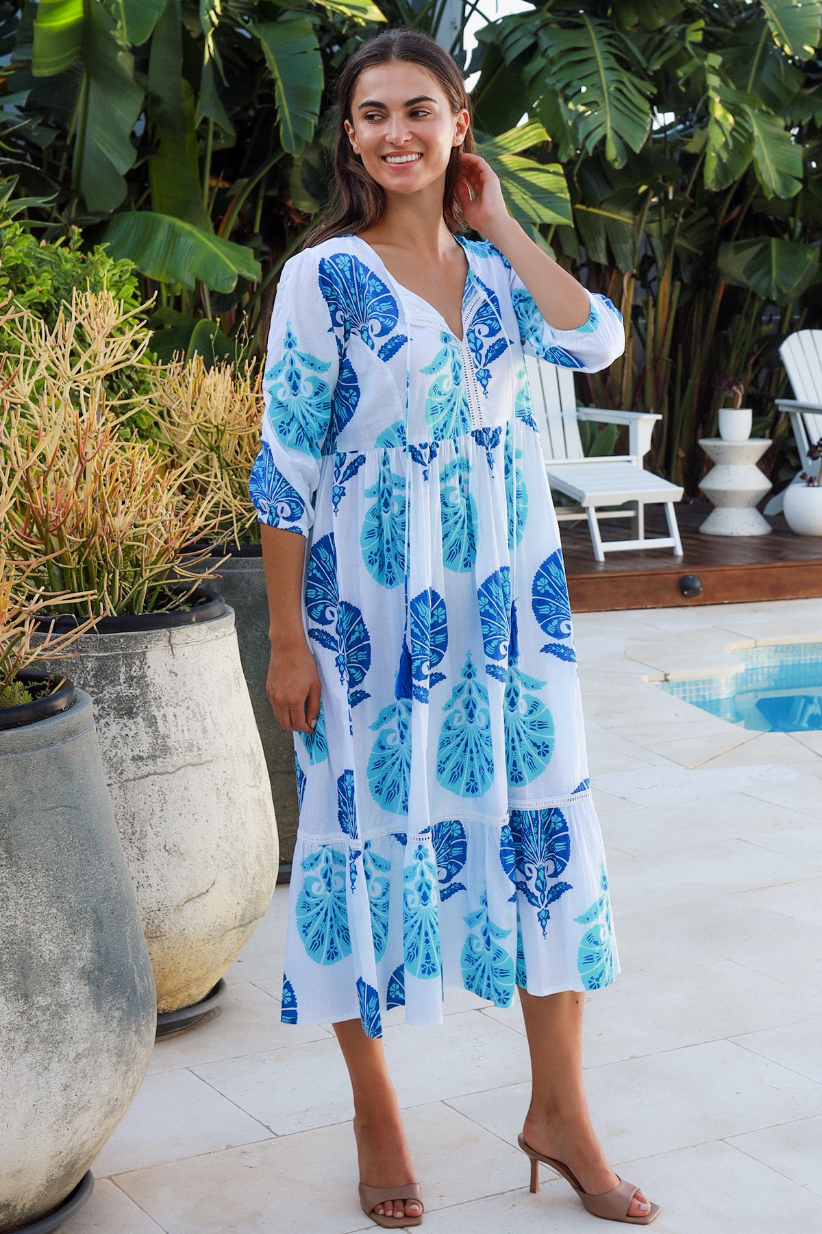 Mahale Dress Britannia Blue