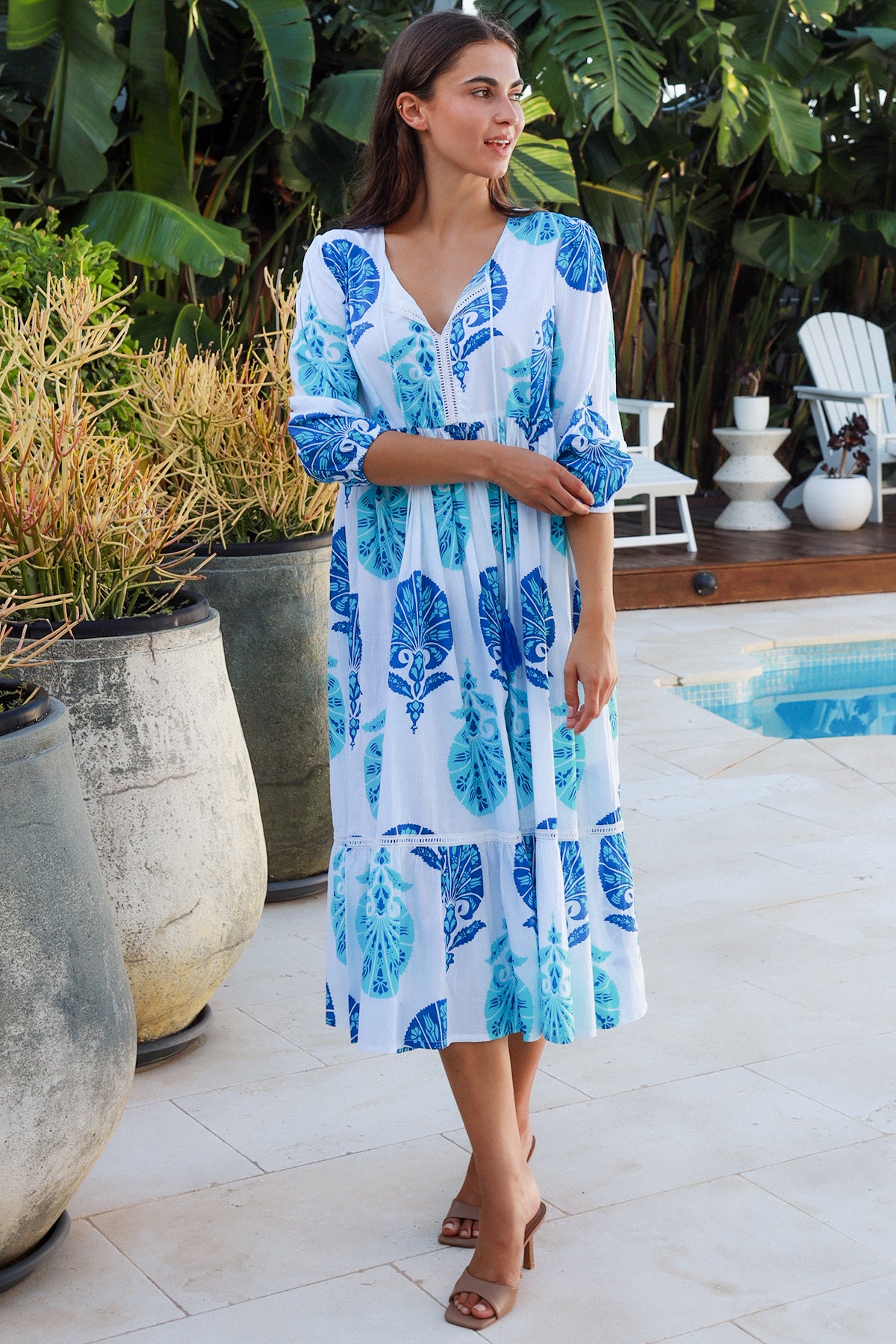 Mahale Dress Britannia Blue