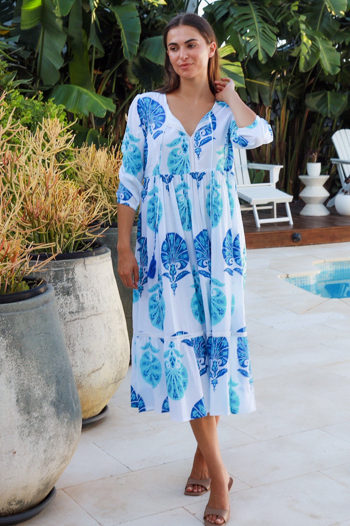 Mahale Dress Britannia Blue