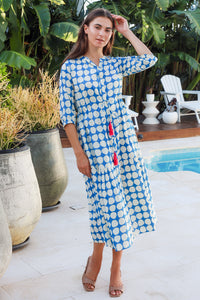 Tuscany Dress Popole Blue