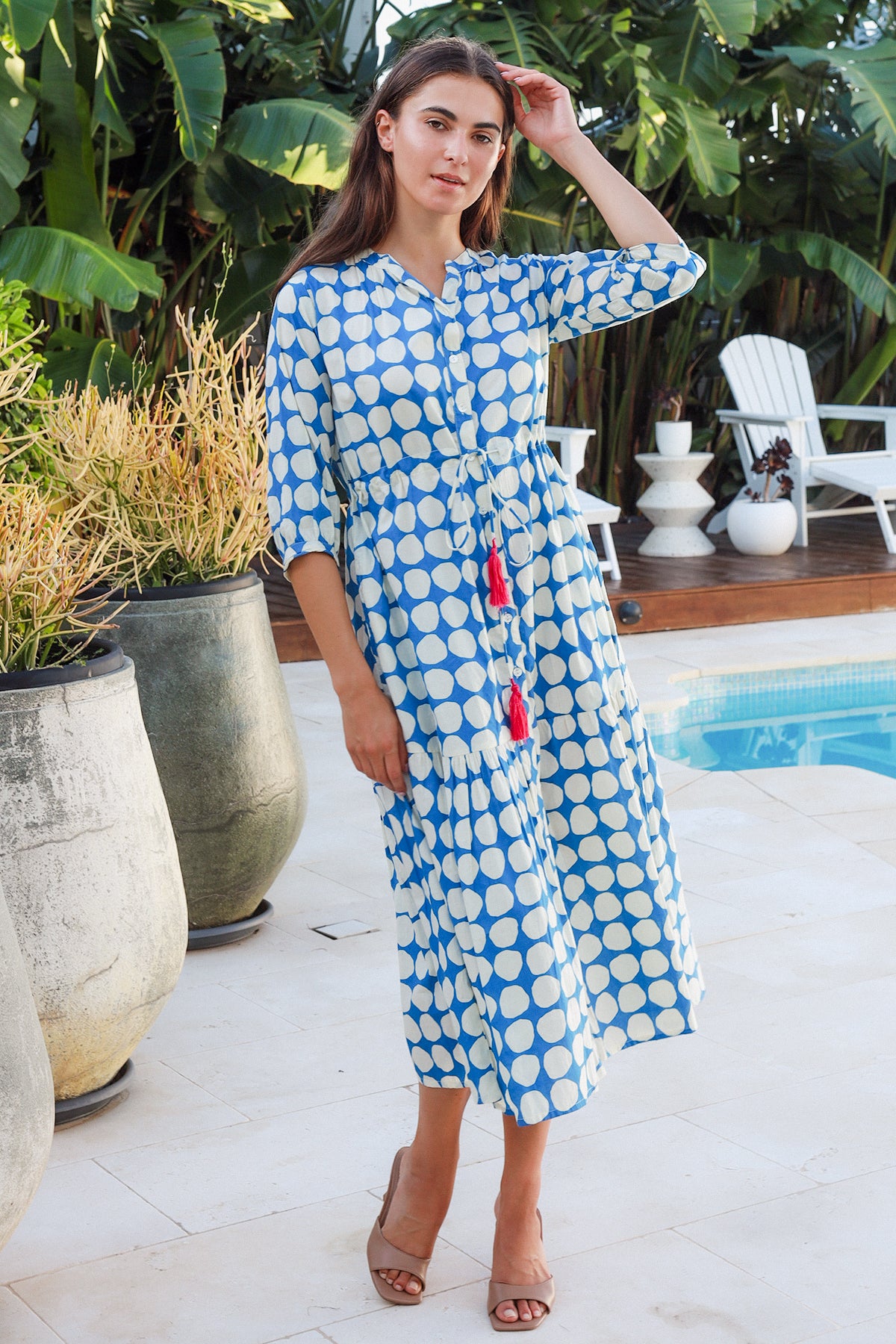 Tuscany Dress Popole Blue