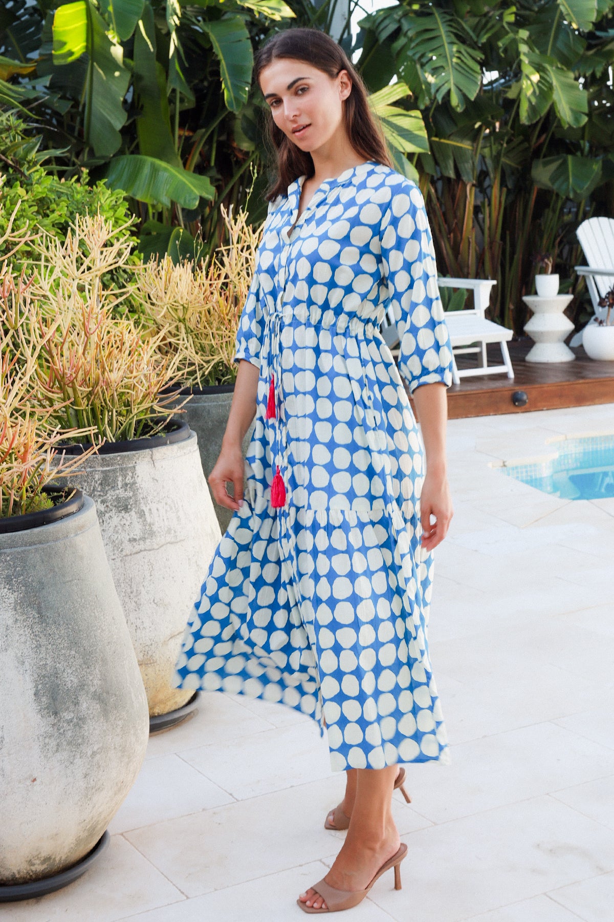 Tuscany Dress Popole Blue