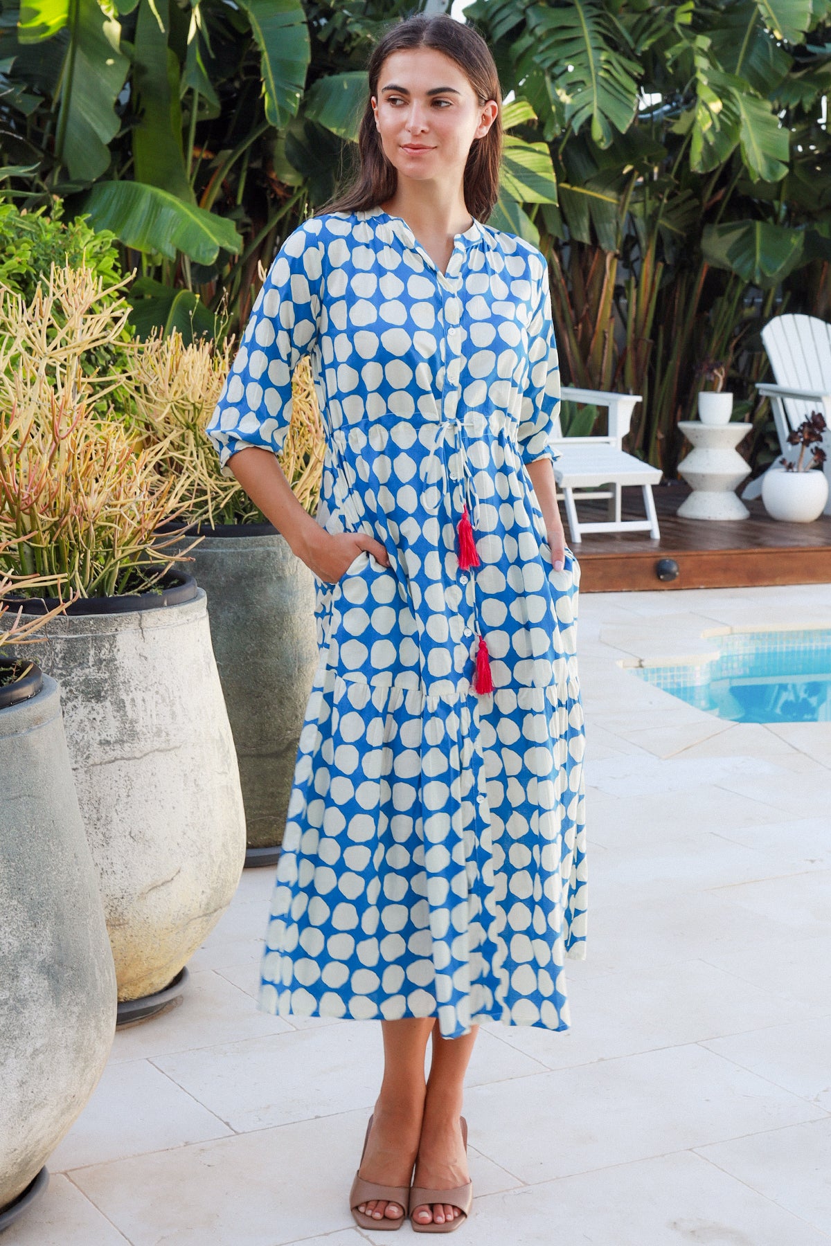 Tuscany Dress Popole Blue