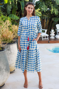 Tuscany Dress Popole Blue
