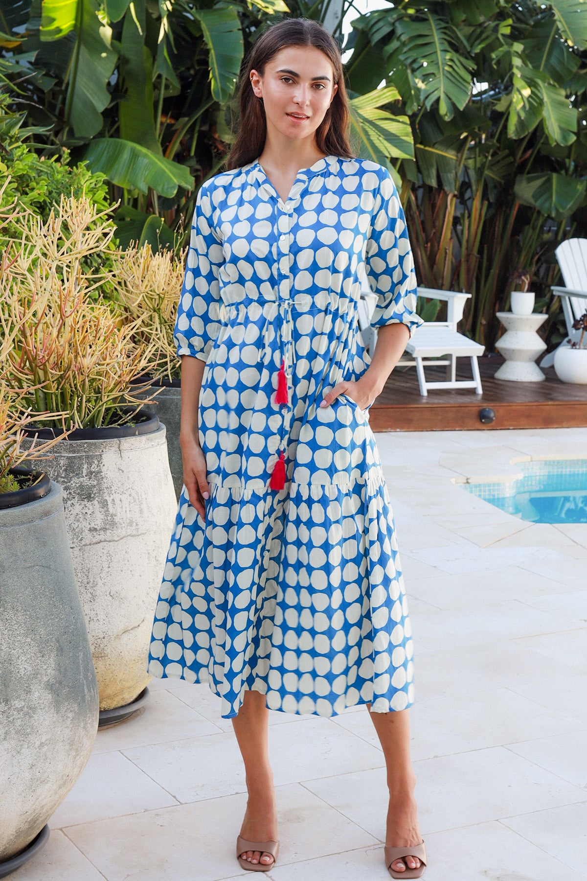 Tuscany Dress Popole Blue