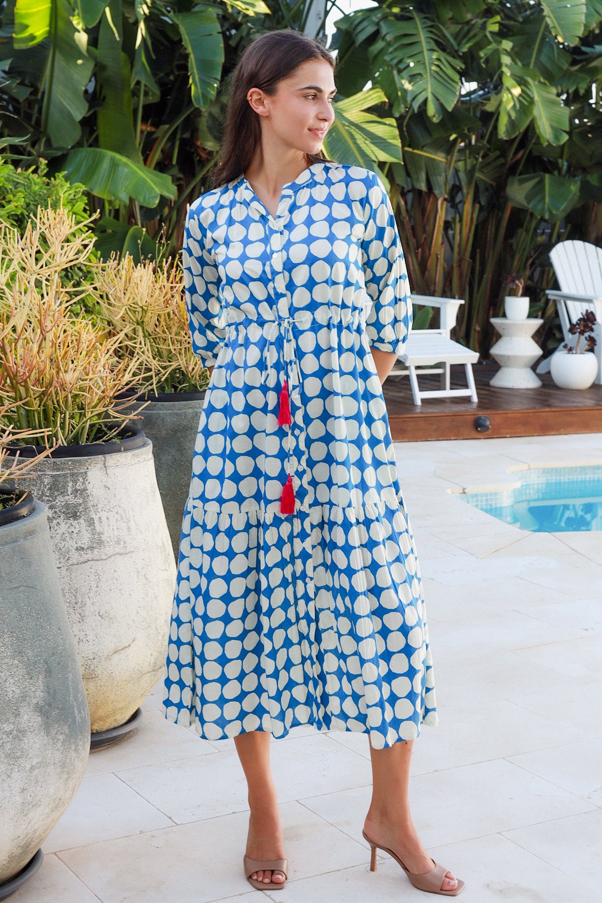 Tuscany Dress Popole Blue