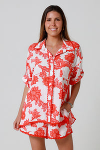 Tallulah Red Shorts