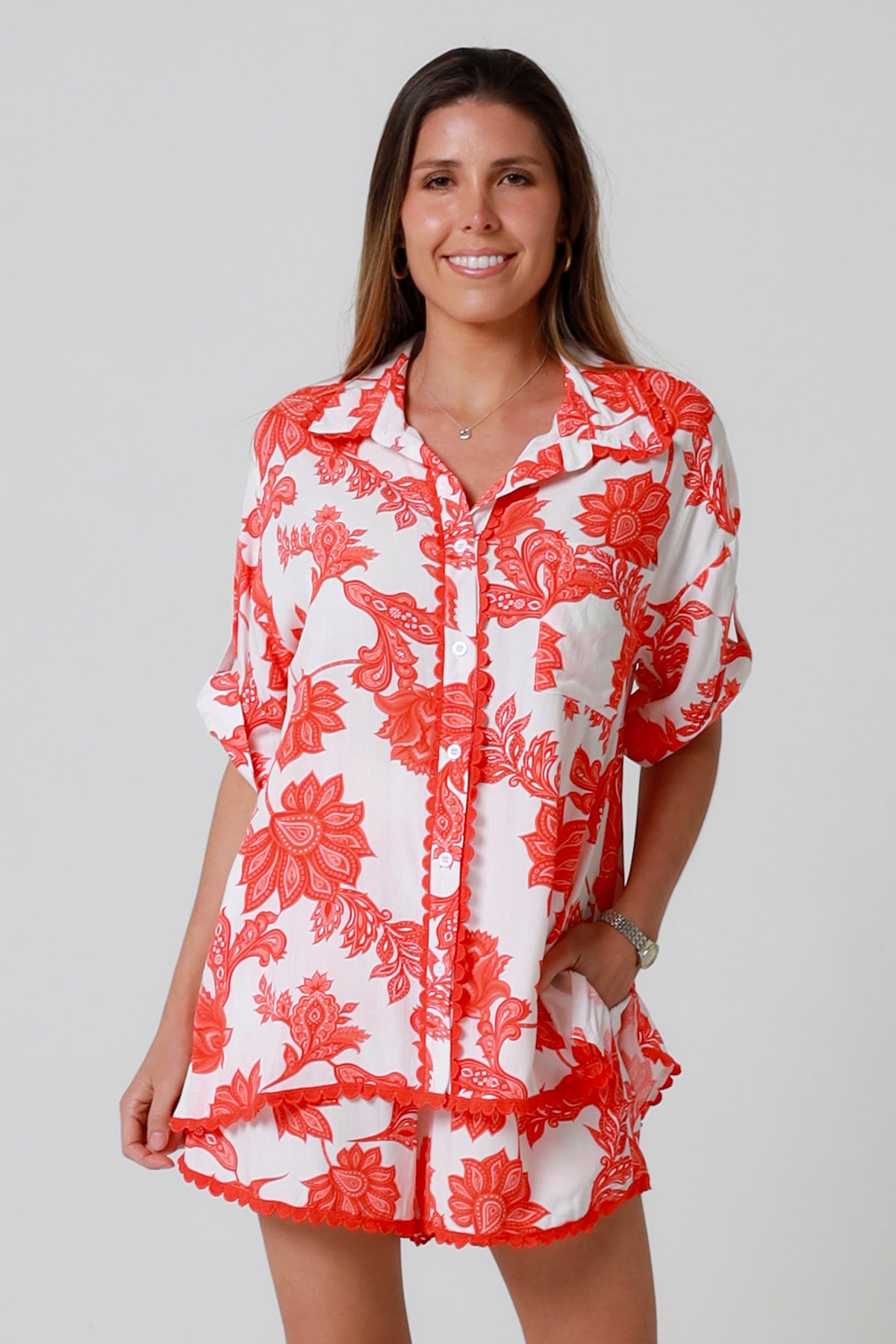 Tallulah Red Shorts