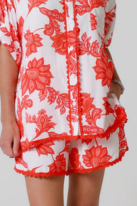 Tallulah Red Shorts