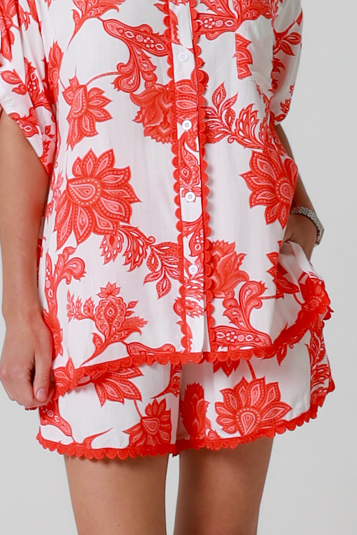 Tallulah Red Shorts