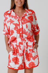 Tallulah Red Shorts