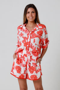 Tallulah Red Shorts