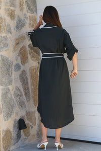 Alina Black Midi Dress-2
