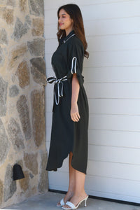 Alina Black Midi Dress-2