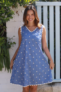 Reese Blue Mini Dress
