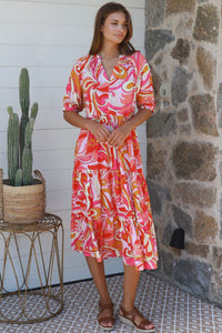 Emilia Pink Maxi Dress