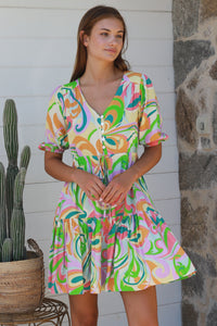 Emilia Green Mini Dress