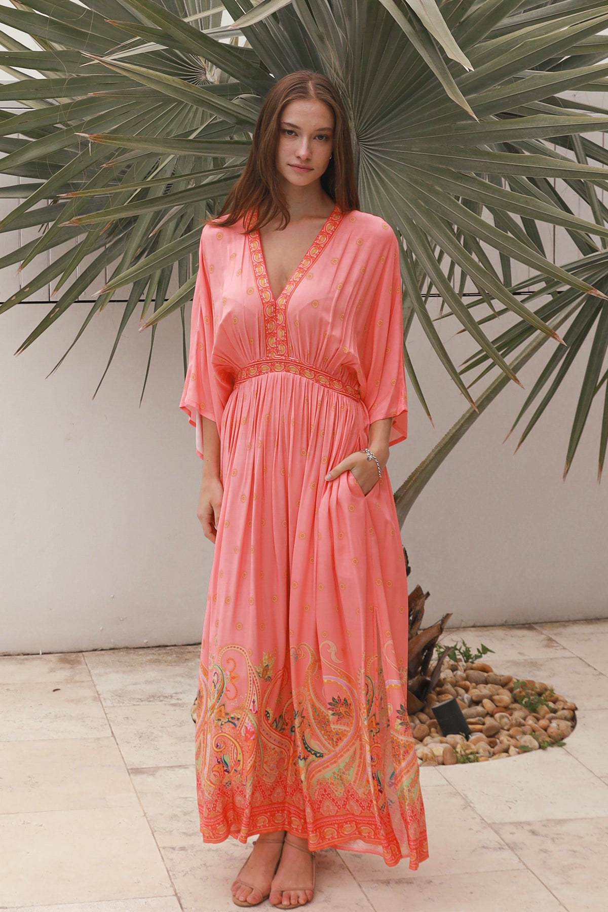 Sofia Pink Maxi Dress