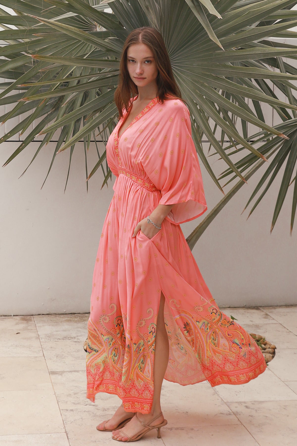 Sofia Pink Maxi Dress