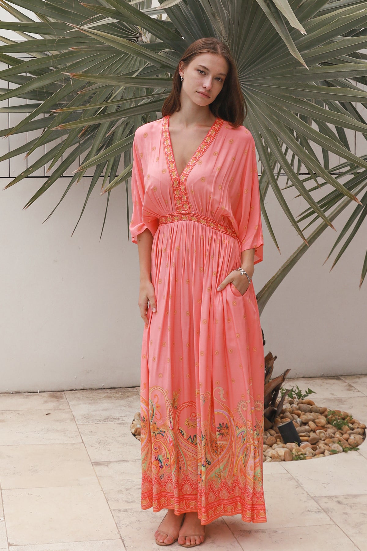 Sofia Pink Maxi Dress