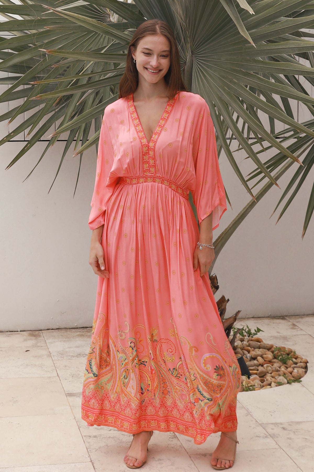 Sofia Pink Maxi Dress