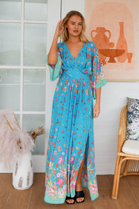 Brooklyn 3/4 Sleeves Maxi Dress