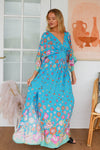 Brooklyn 3/4 Sleeves Maxi Dress