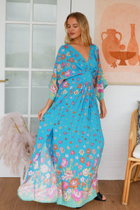 Brooklyn 3/4 Sleeves Maxi Dress