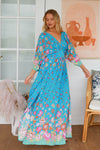 Brooklyn 3/4 Sleeves Maxi Dress