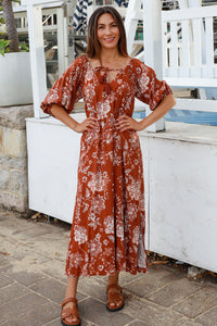 Tess V-Neck Maxi Dress